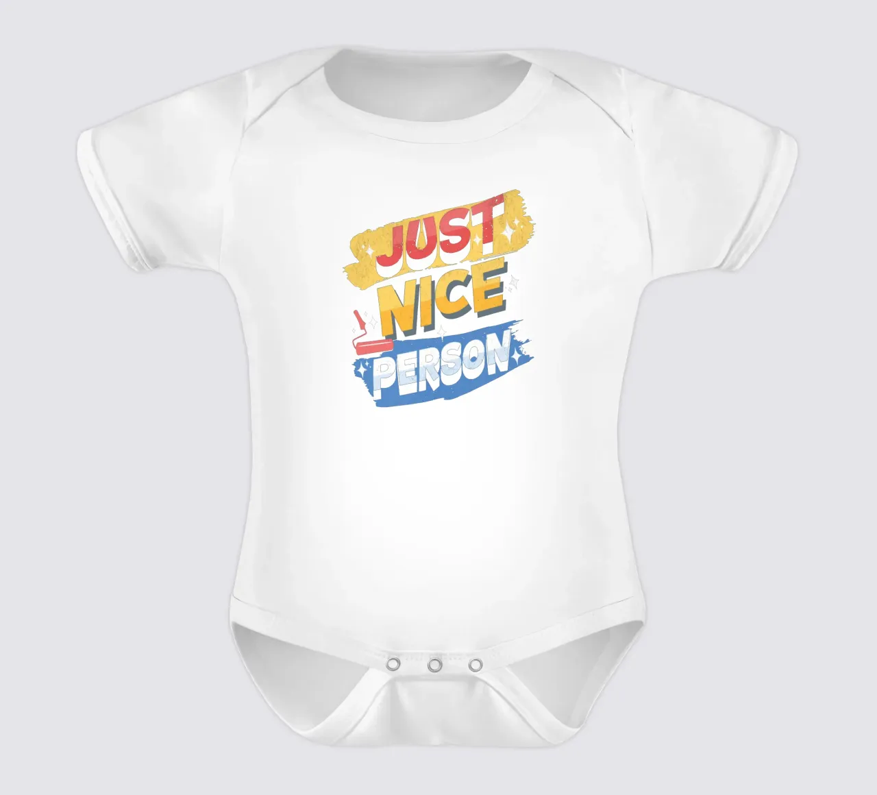 Einfach nette Person Kurzarm Babybody von Gunawan Rb