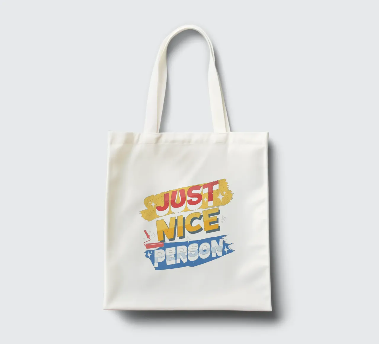 Just Nice Person tote bag by Gunawan Rb