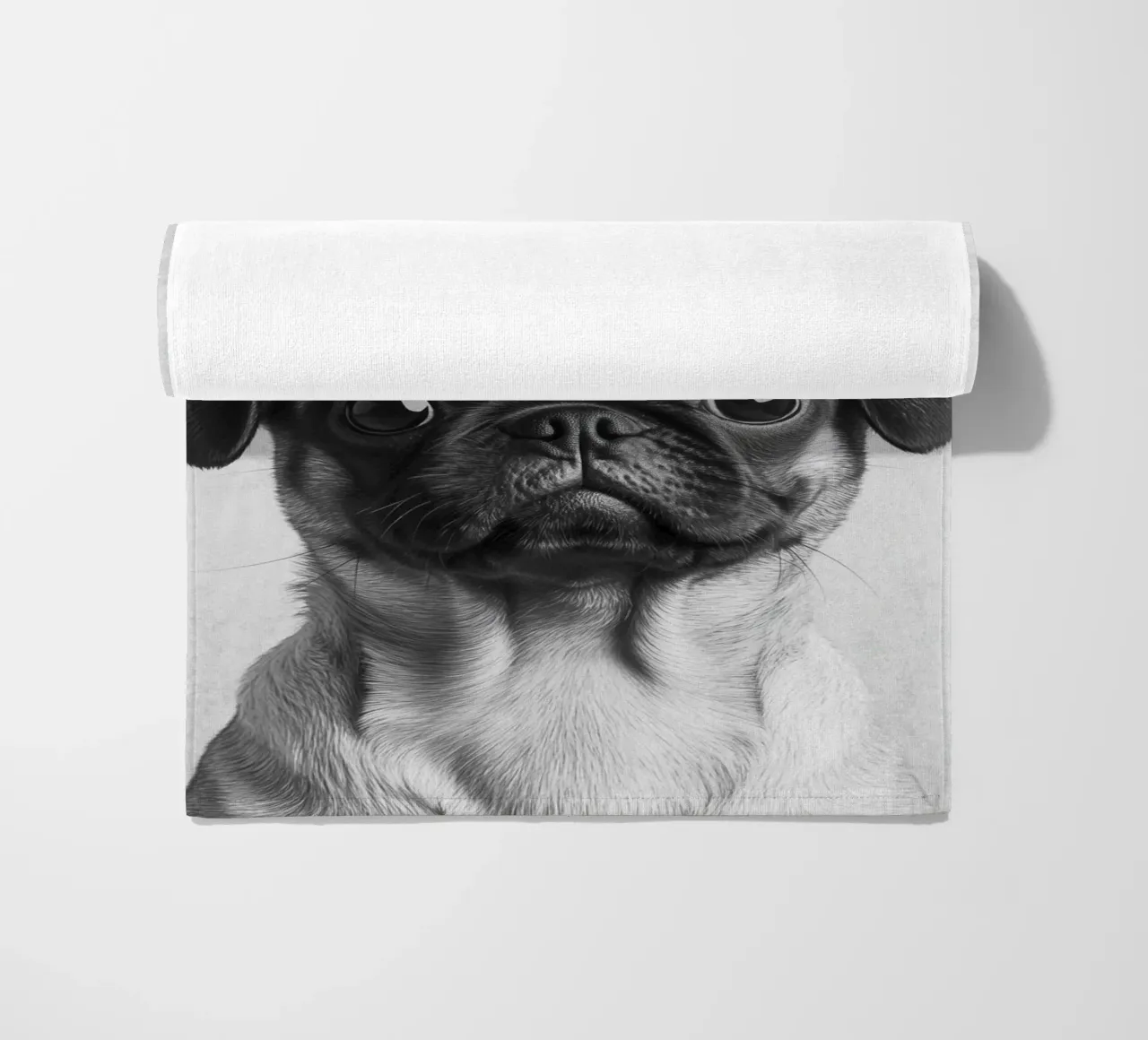 Milo der Mops telo mare da Carinaprint