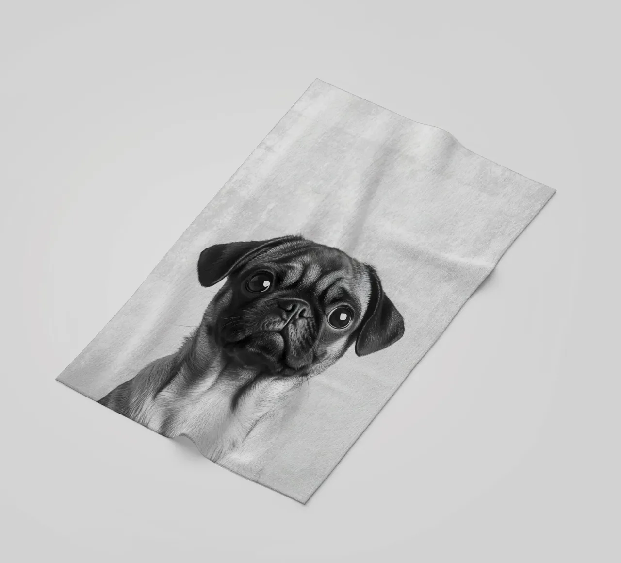 Milo der Mops telo mare da Carinaprint