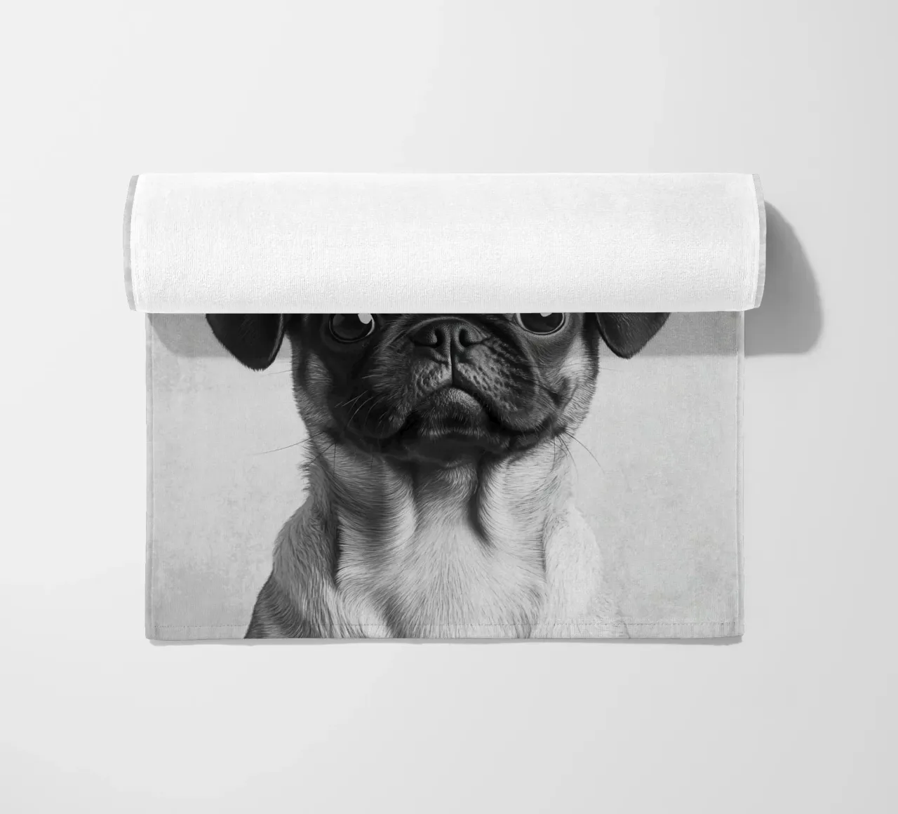 Milo der Mops telo mare da Carinaprint