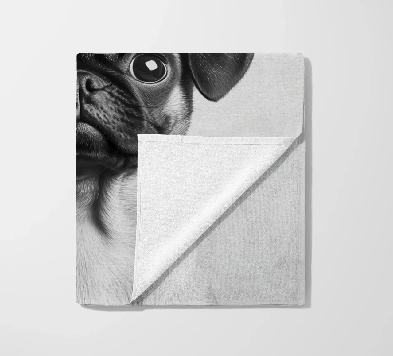 Milo der Mops telo mare da Carinaprint