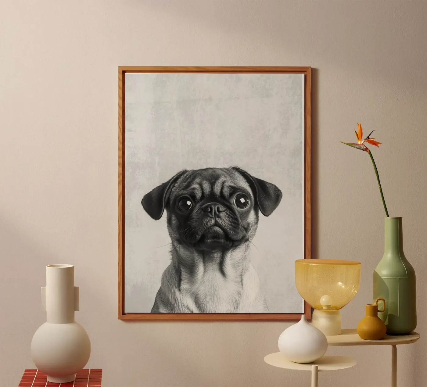 Milo der Mops forex plate by Carinaprint