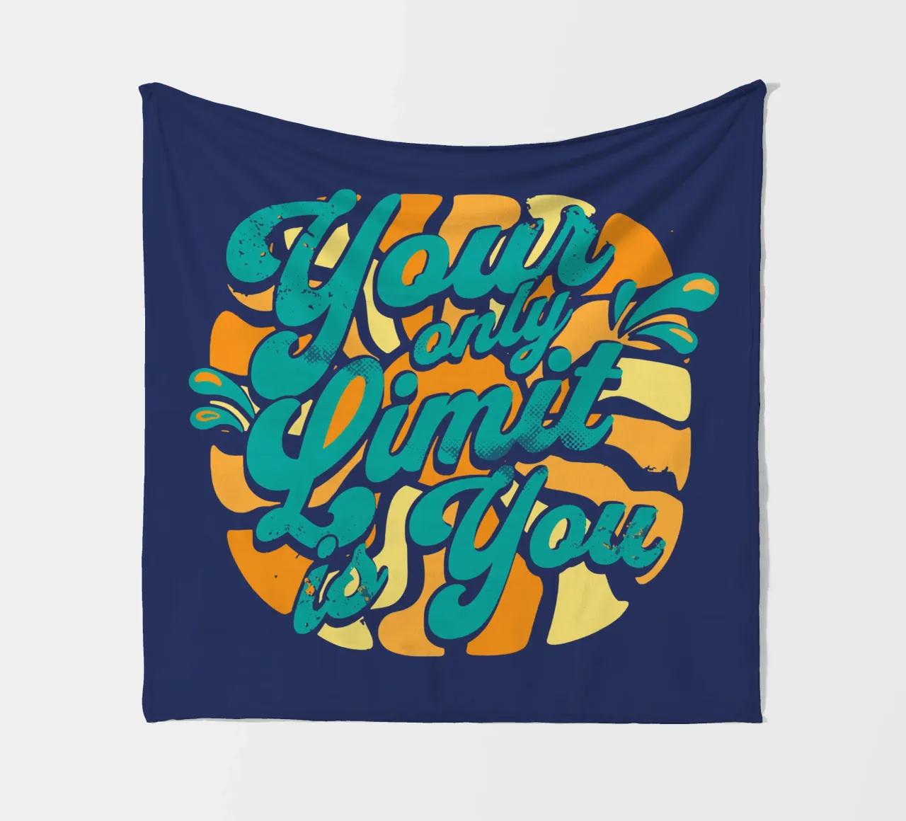 Your Only Limit is You fleece blanket by Gunawan Rb