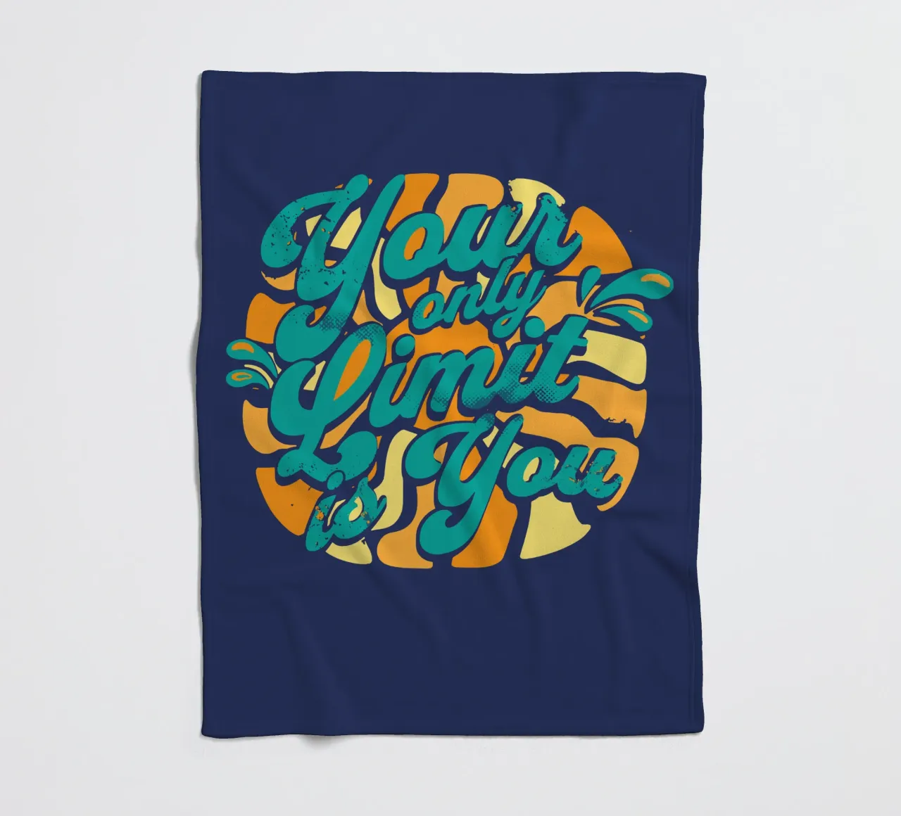 Your Only Limit is You fleece blanket by Gunawan Rb