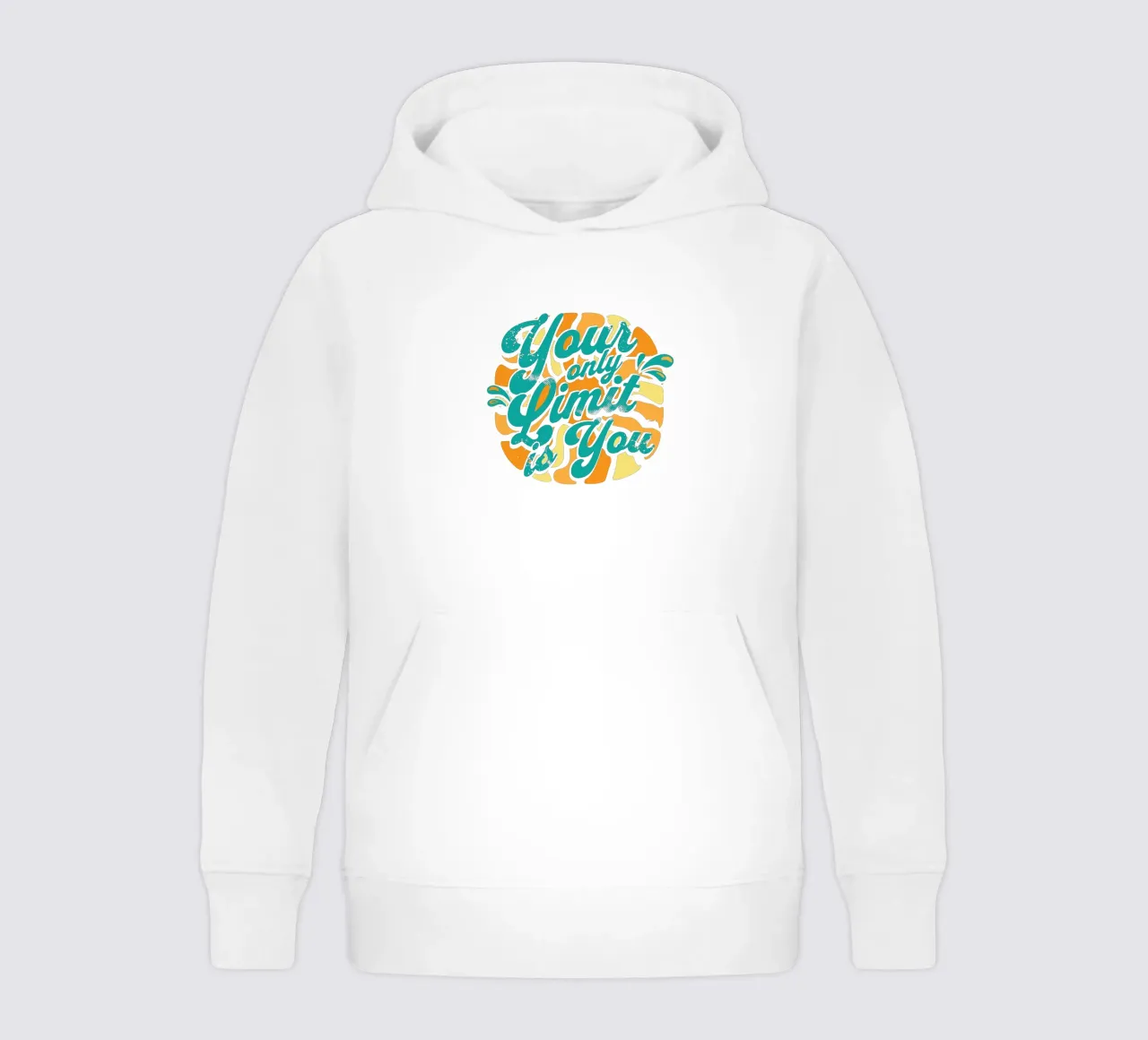 Your Only Limit is You kids hoodie by Gunawan Rb