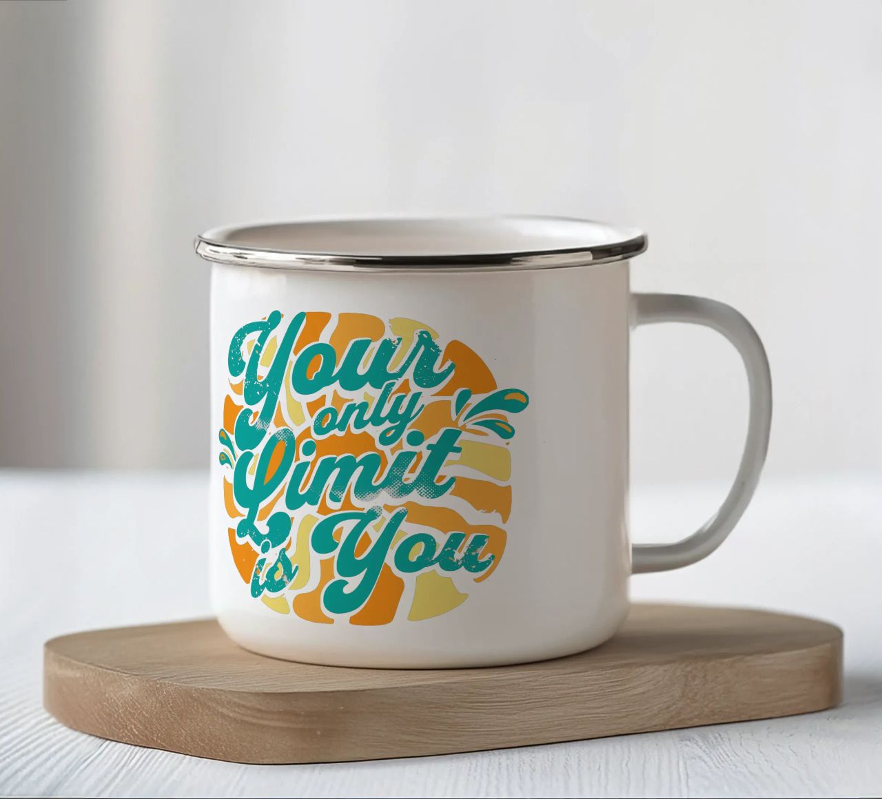 Il vostro unico limite siete voi tazza in smalto da Gunawan Rb