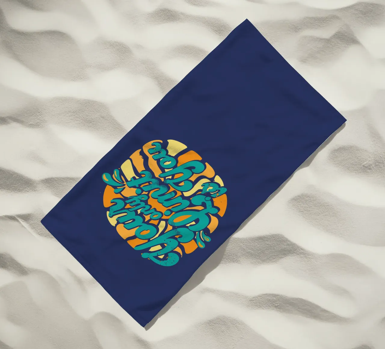 Your Only Limit is You beach towel by Gunawan Rb