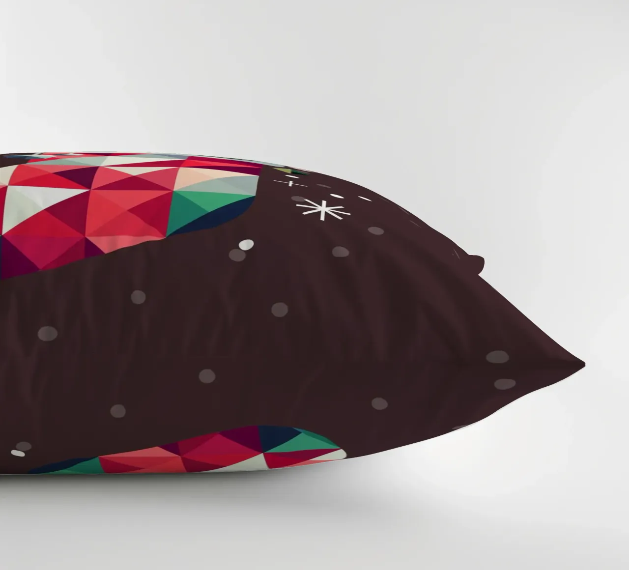 Beagle en bas de Noël-Design géométrique festif coussin de namosh