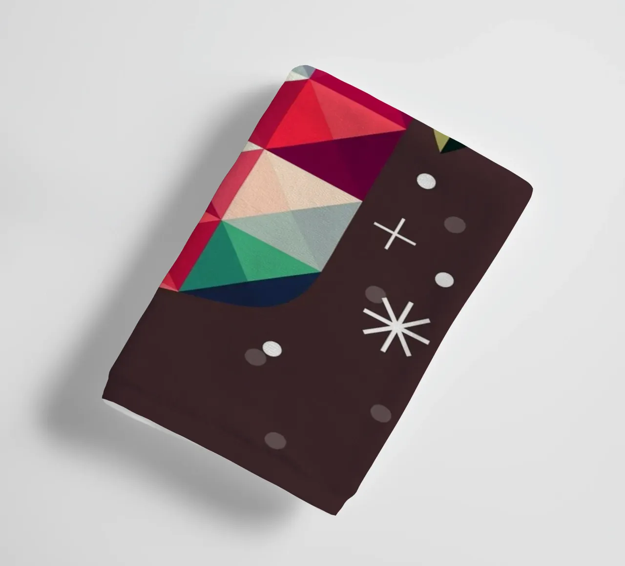 Beagle en un calcetín de Navidad-Diseño geométrico festivo toalla de baño de namosh