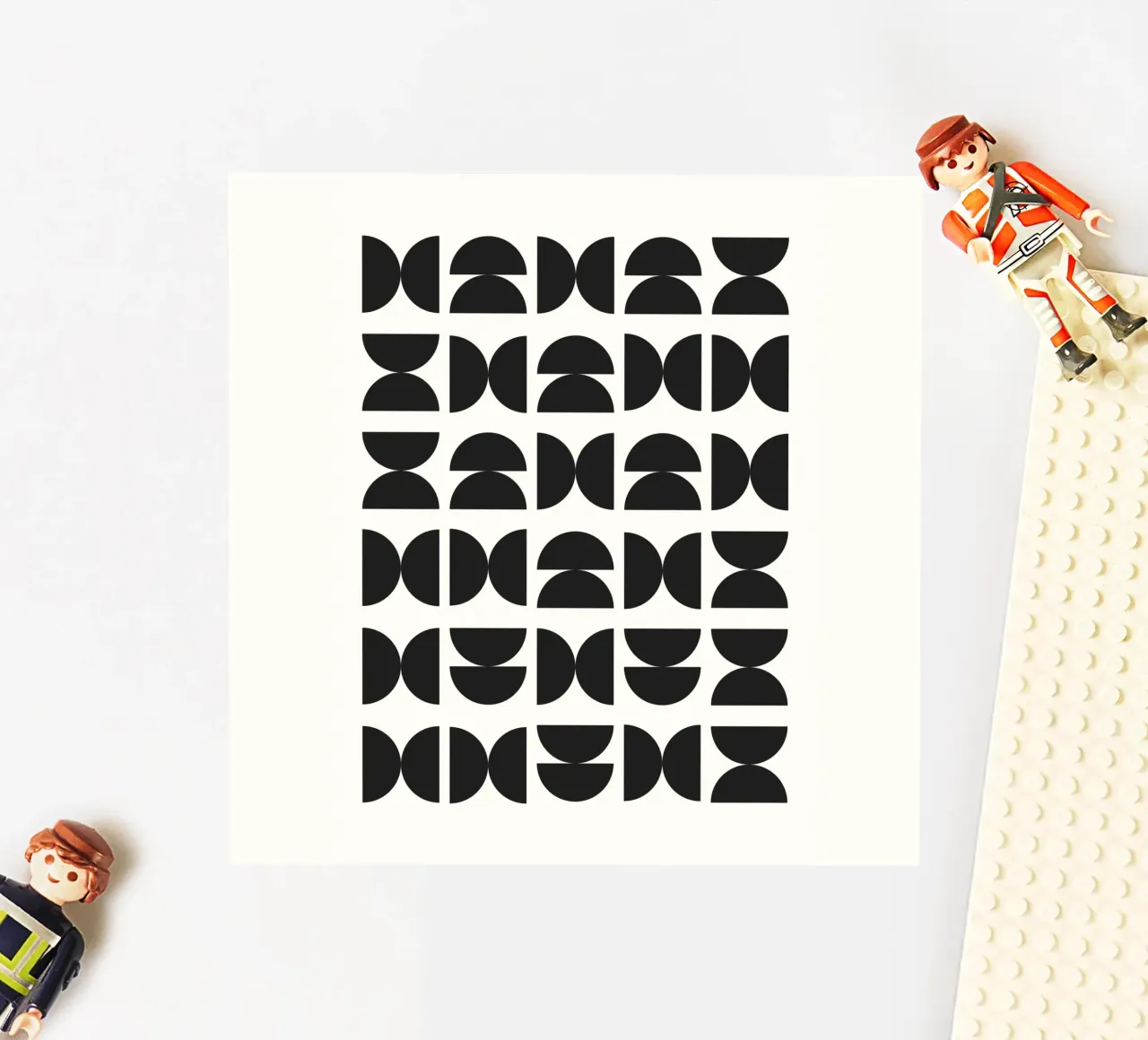 Abstract Boho mid century Pattern 09 pegatina de Paigaam Studio