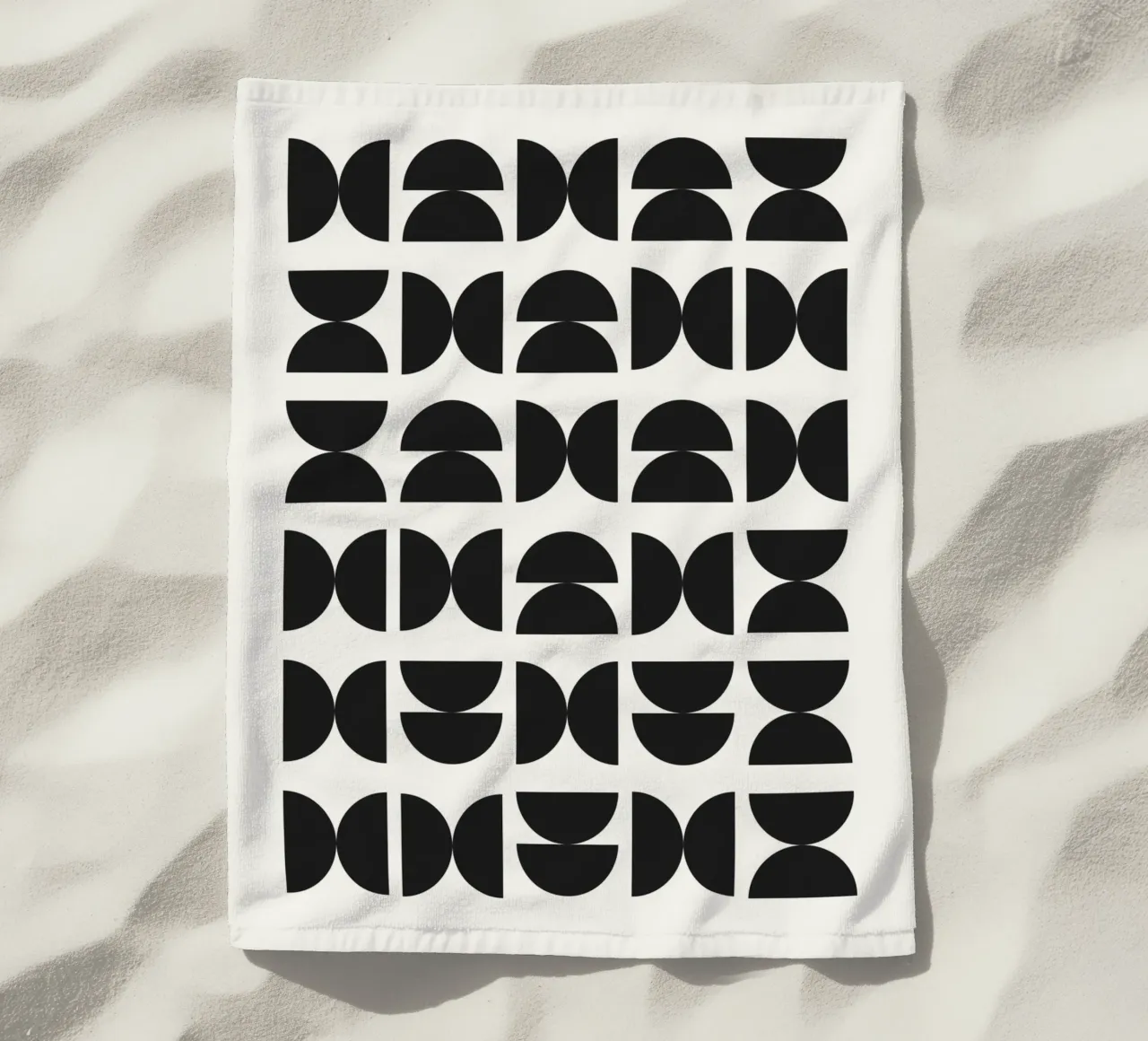 Abstract Boho mid century Pattern 09 telo mare da Paigaam Studio