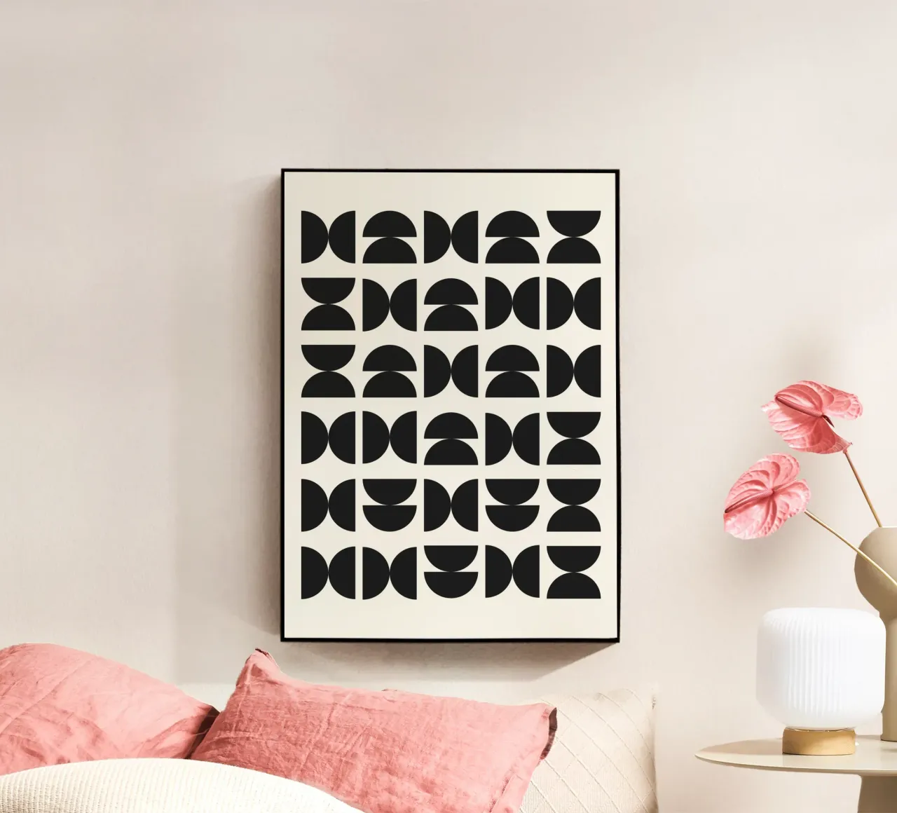 Abstract Boho mid century Pattern 09 plexiglass da Paigaam Studio