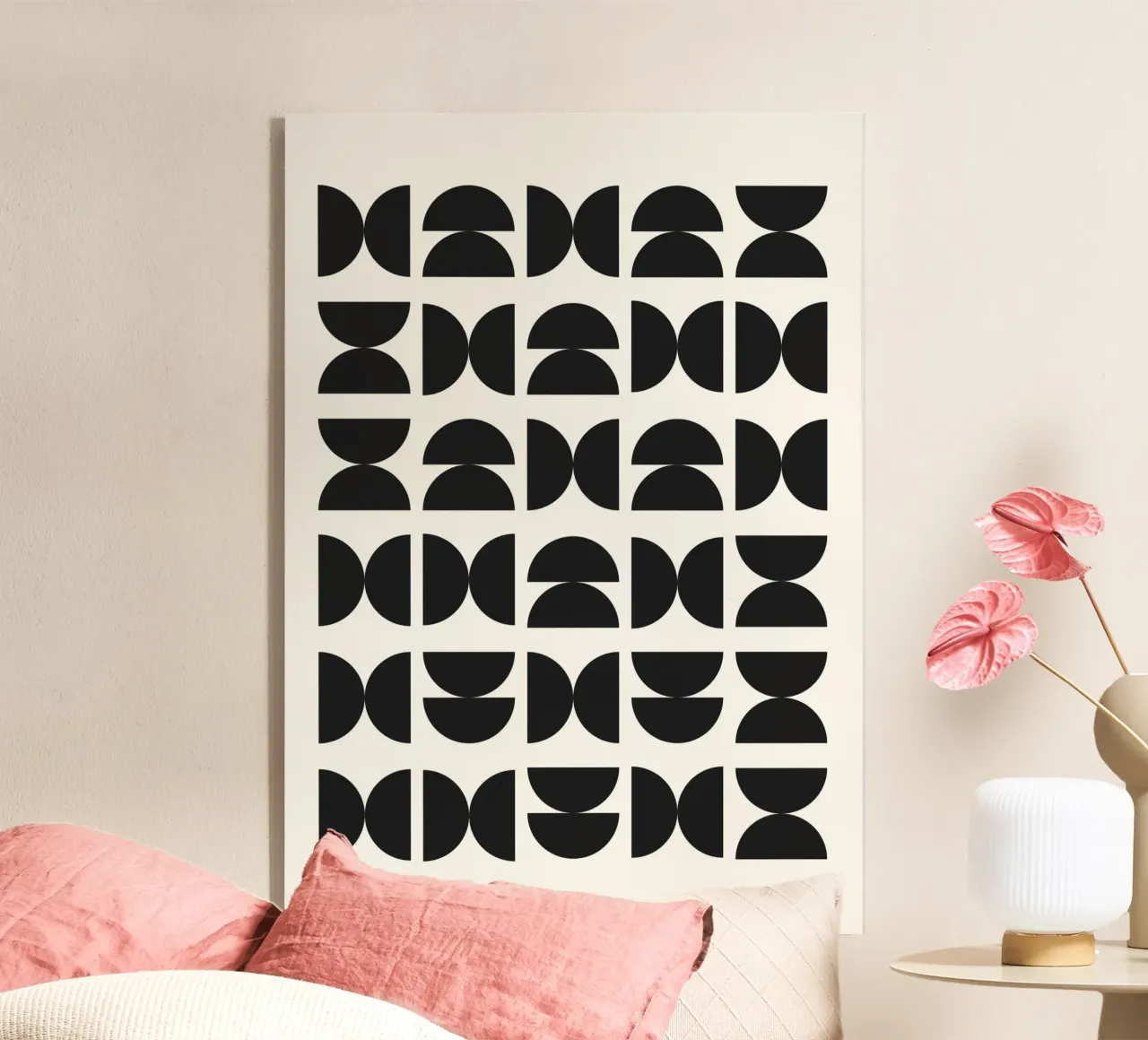 Abstract Boho mid century Pattern 09 plexiglass da Paigaam Studio