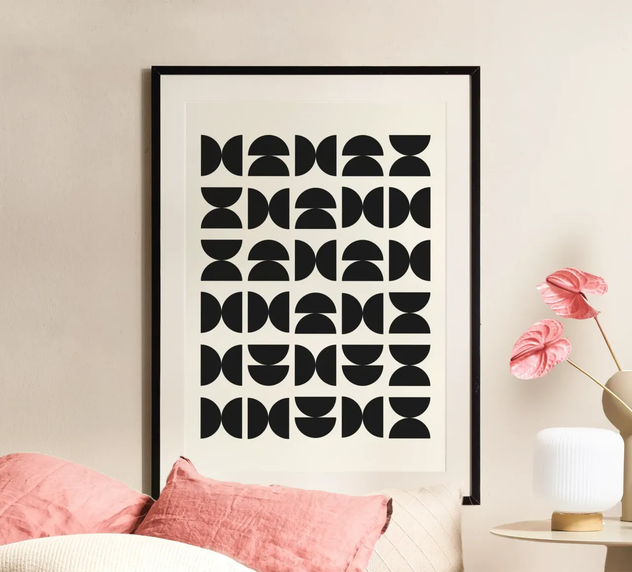 Abstract Boho mid century Pattern 09 carta hahnemühle da Paigaam Studio