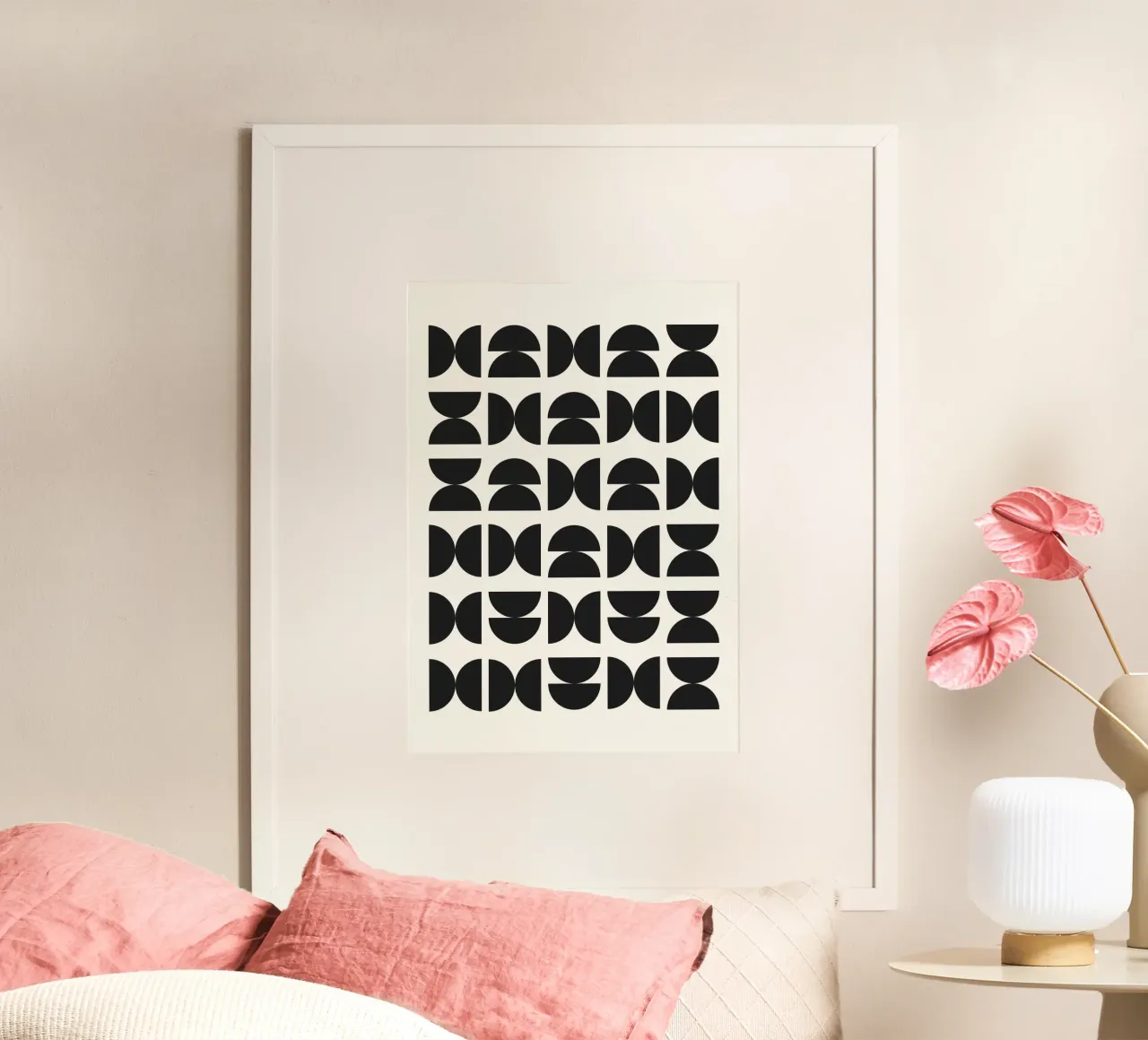Abstract Boho mid century Pattern 09 carta hahnemühle da Paigaam Studio