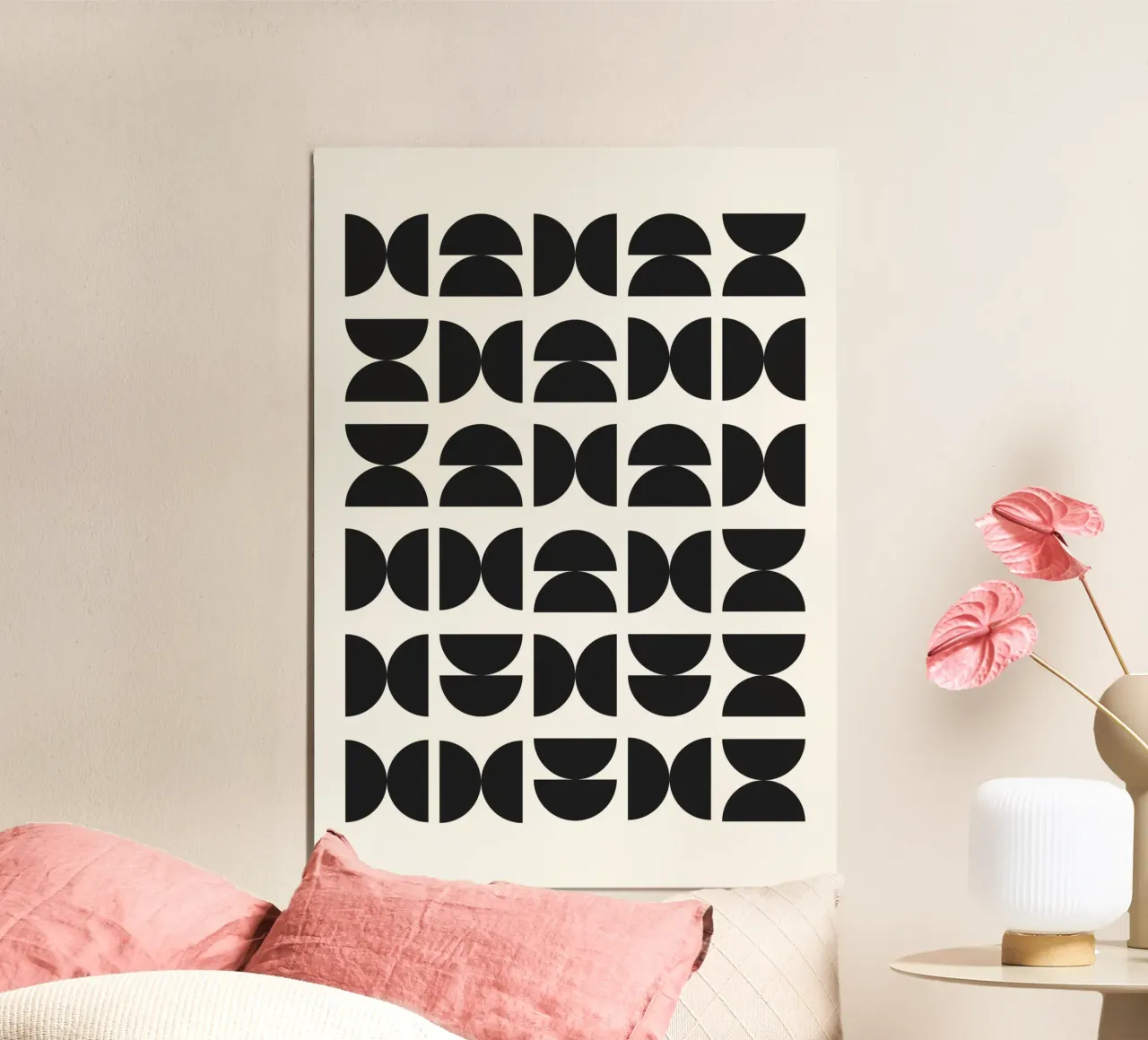 Abstract Boho mid century Pattern 09 carta hahnemühle da Paigaam Studio