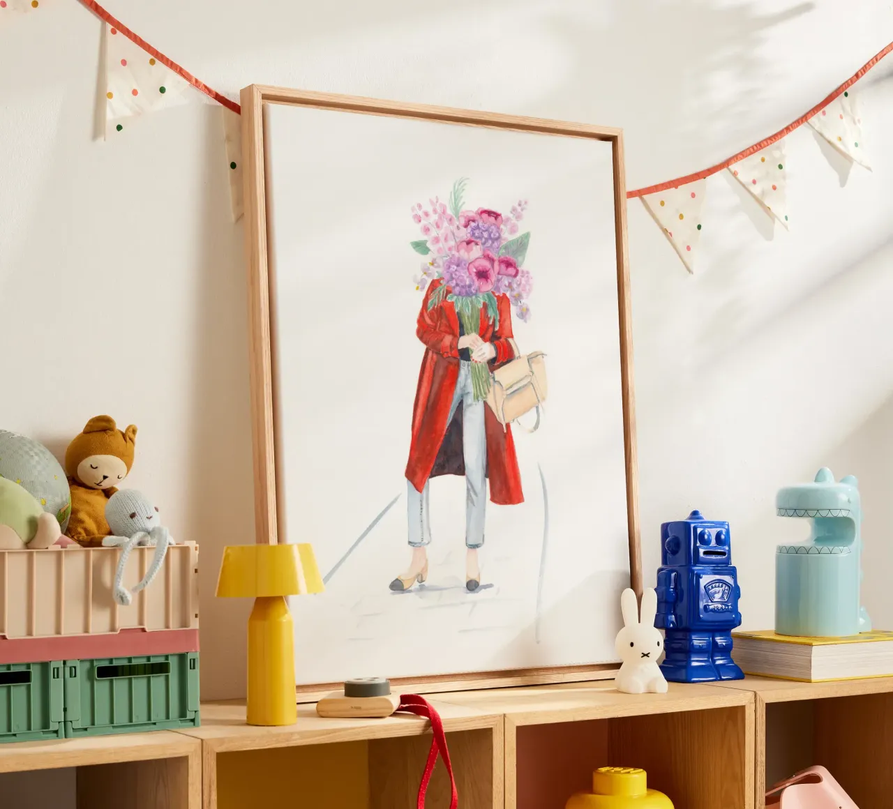 Mystery Trench Through Le Marais canvas met Baklijst van byaudreyd