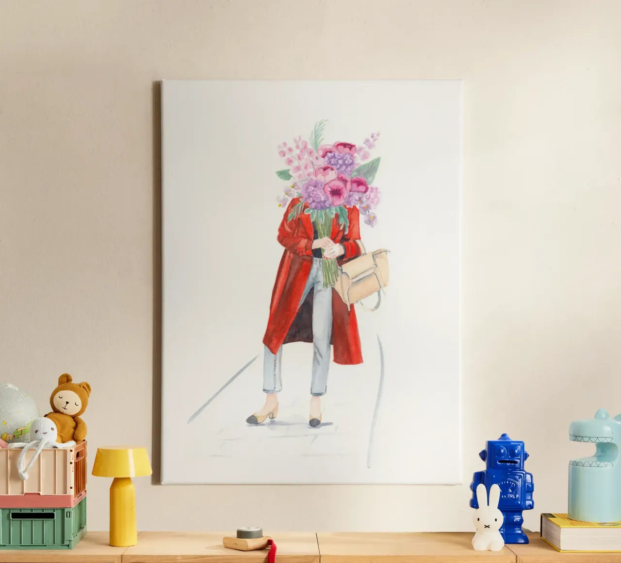 Mystery Trench Through Le Marais canvas met Baklijst van byaudreyd