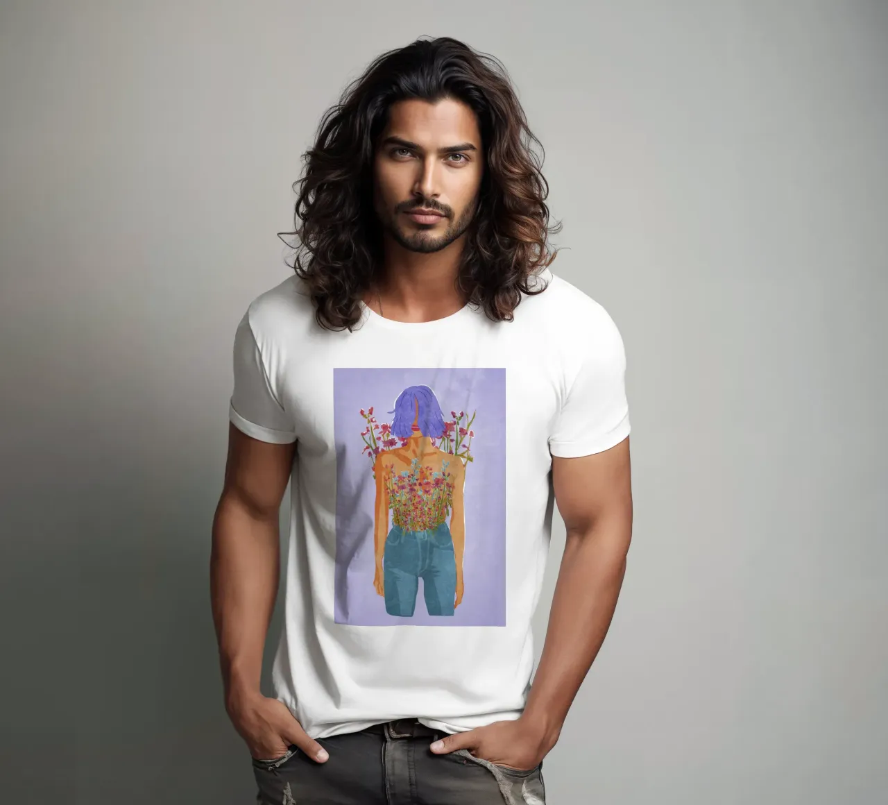 Blooming Feminity t-shirt da Illustration Raissa Oltmanns