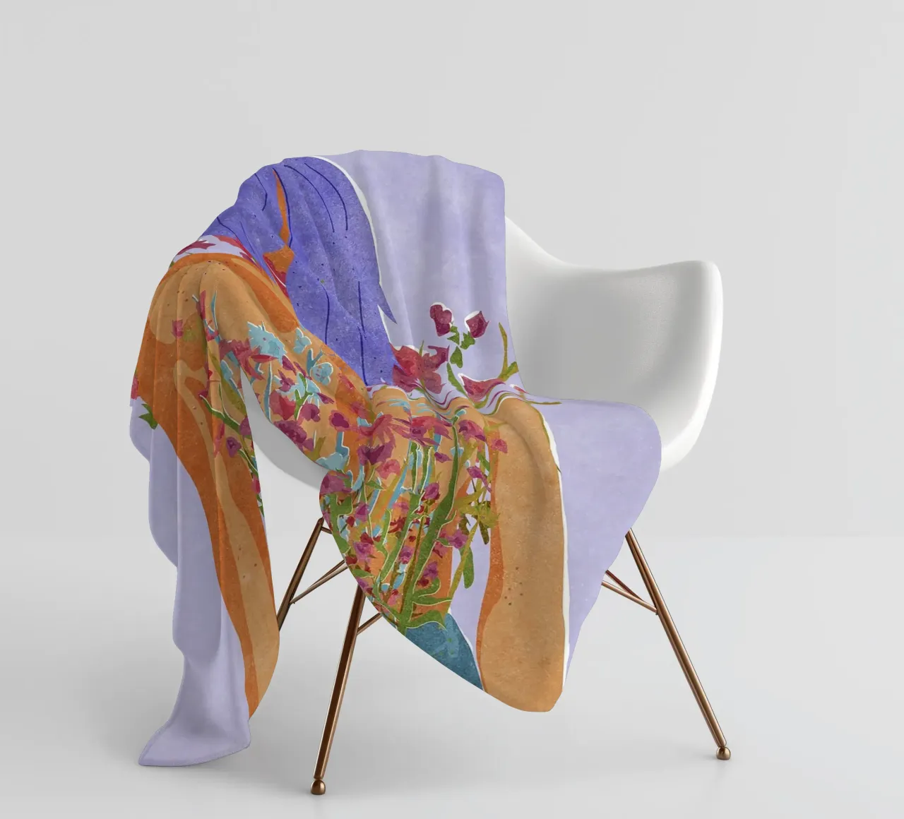 Blooming Feminity coperta in pile da Illustration Raissa Oltmanns