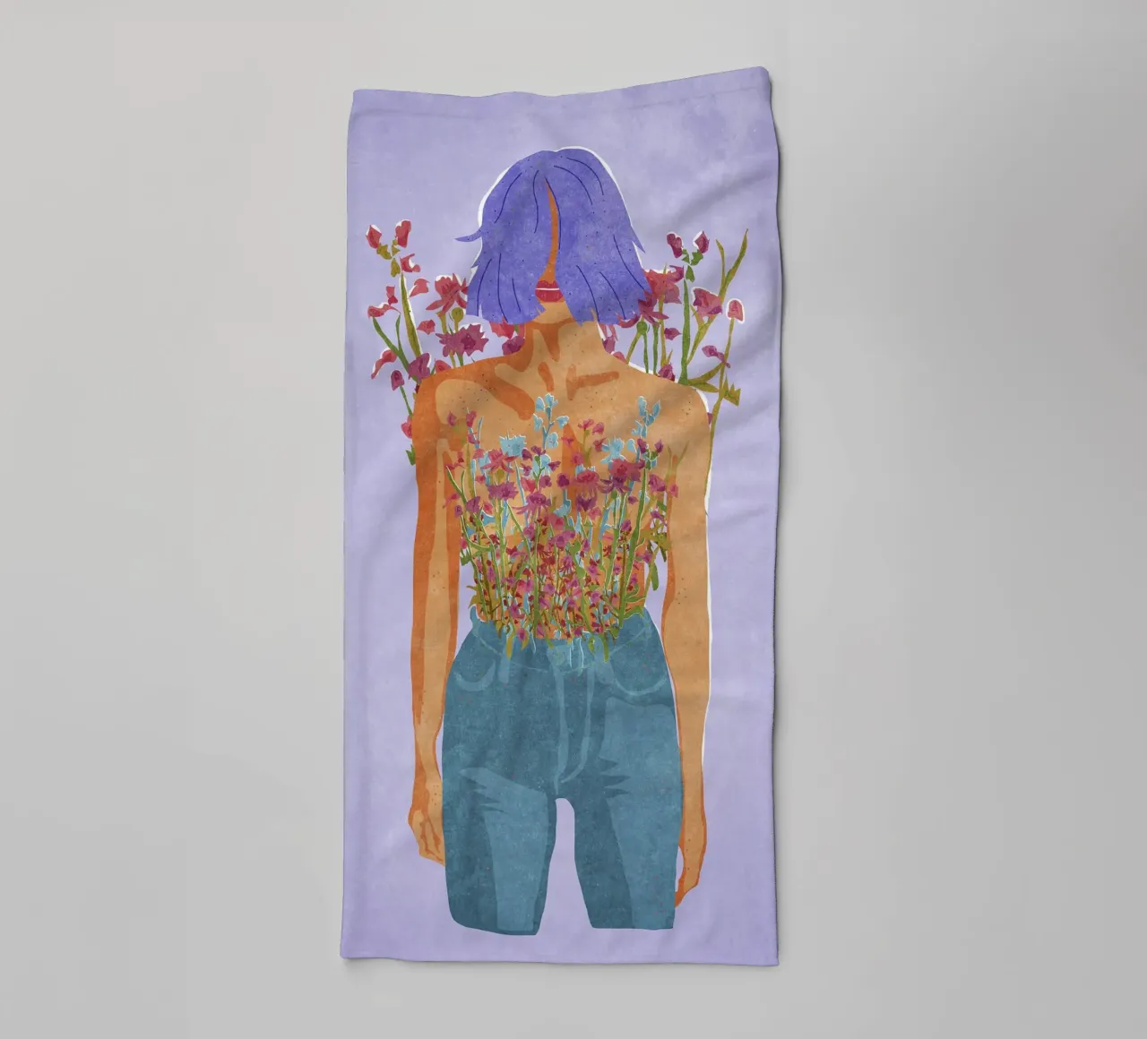 Blooming Feminity asciugamano da bagno da Illustration Raissa Oltmanns