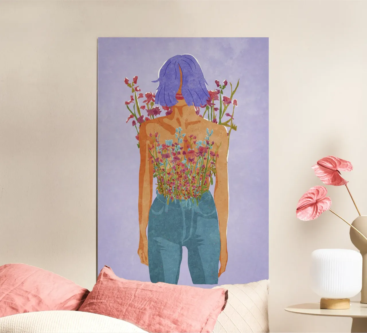 Blooming Feminity poster by Illustration Raissa Oltmanns
