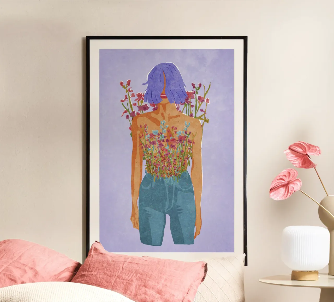 Blooming Feminity poster by Illustration Raissa Oltmanns