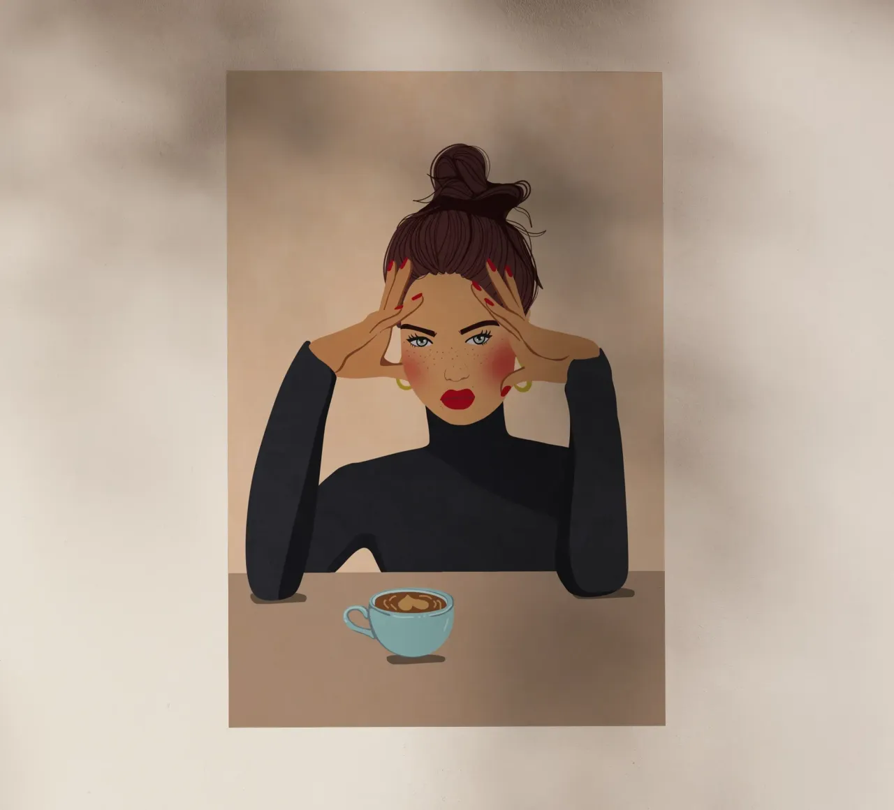But first Coffee pellicola backlit da Illustration Raissa Oltmanns