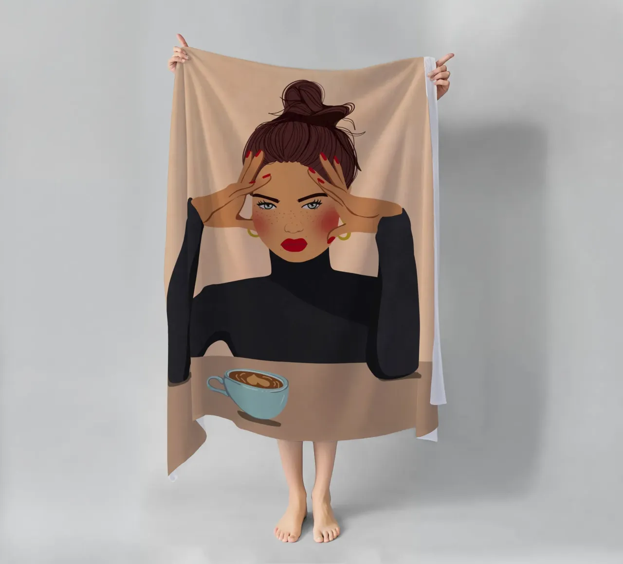 But first Coffee telo mare da Illustration Raissa Oltmanns