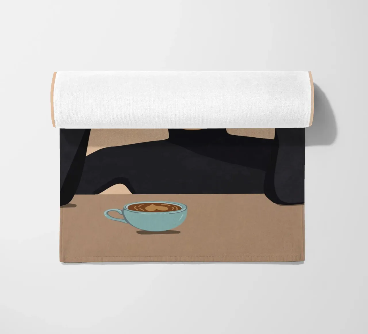 But first Coffee telo mare da Illustration Raissa Oltmanns