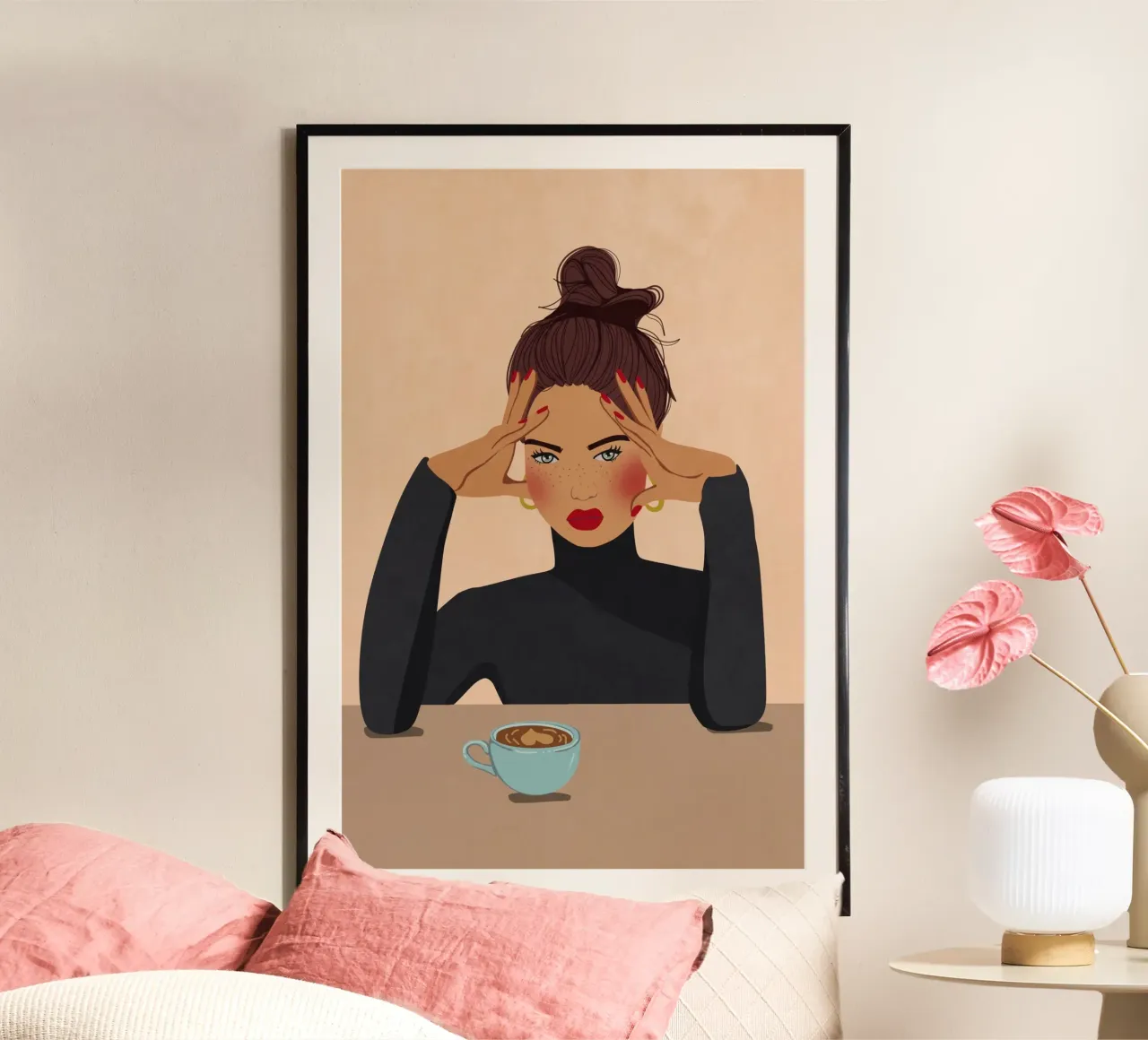 But first Coffee Hahnemühle von Illustration Raissa Oltmanns