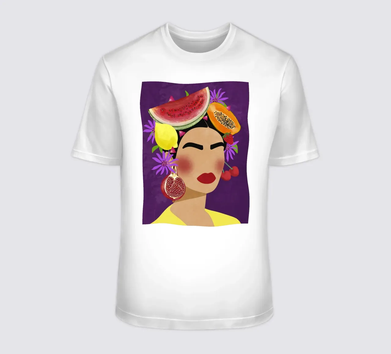 Frida & Fruits t-shirt da Illustration Raissa Oltmanns