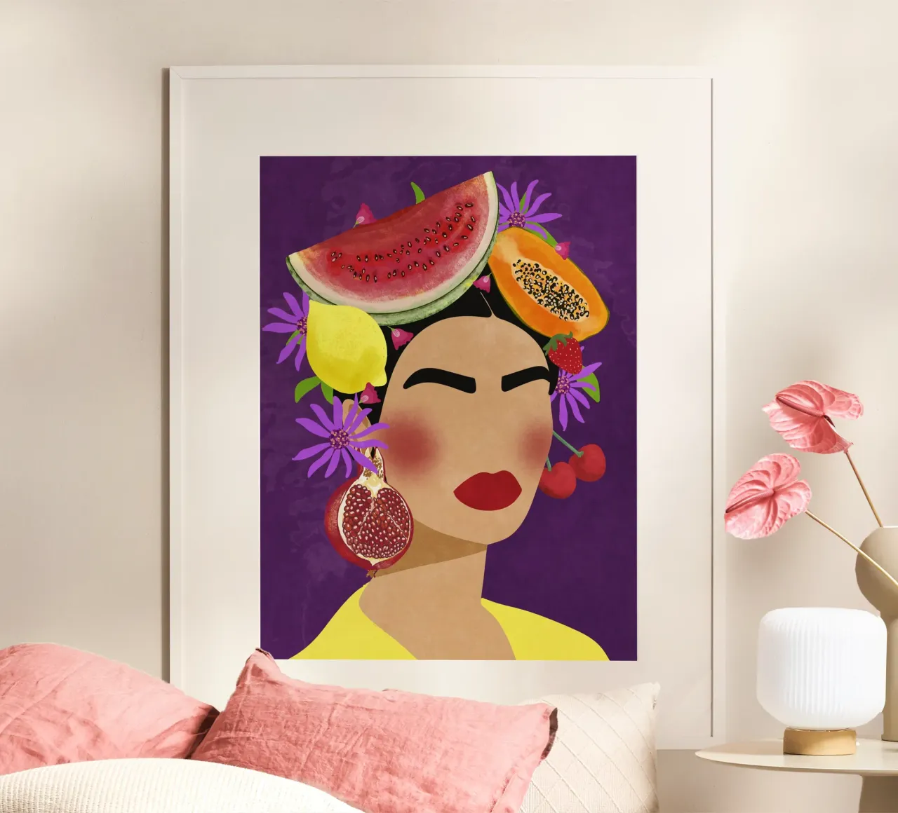 Frida & Fruits carta hahnemühle da Illustration Raissa Oltmanns