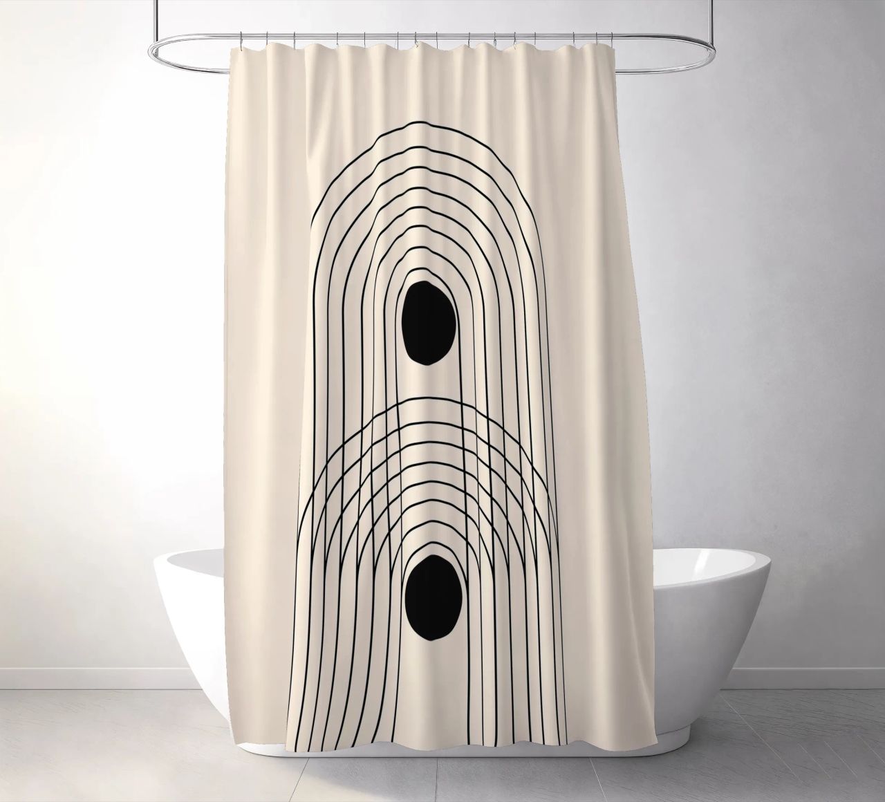 Astratto Boho metà secolo Pattern 10 tenda da doccia da Paigaam Studio