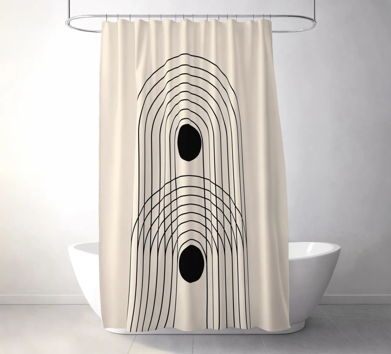 Astratto Boho metà secolo Pattern 10 tenda da doccia da Paigaam Studio