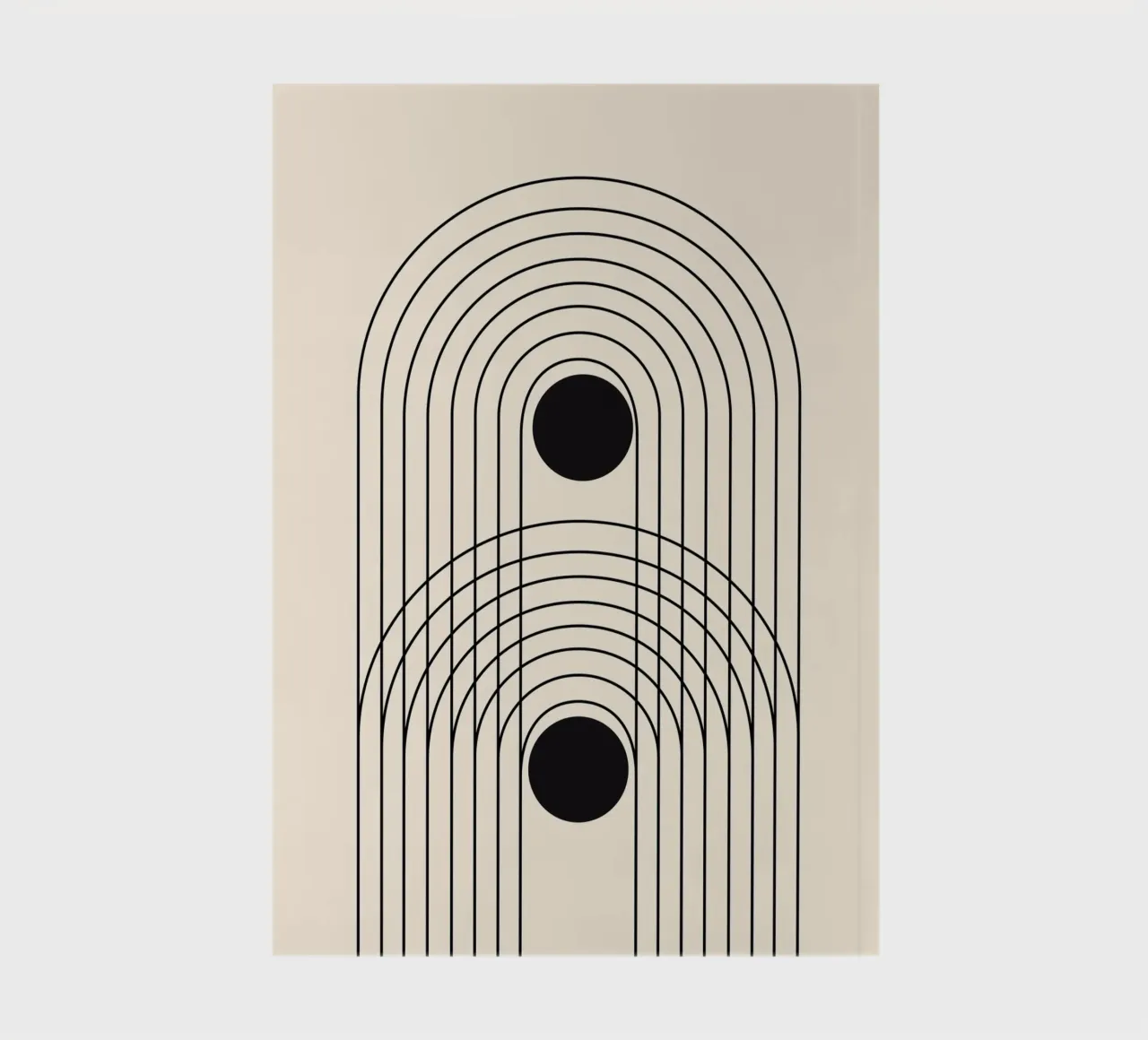 Astratto Boho metà secolo Pattern 10 diario da Paigaam Studio