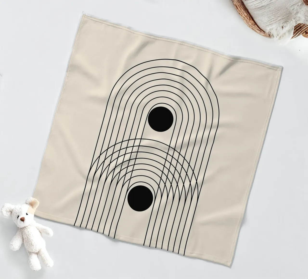 Astratto Boho metà secolo Pattern 10 coperta in pile da Paigaam Studio