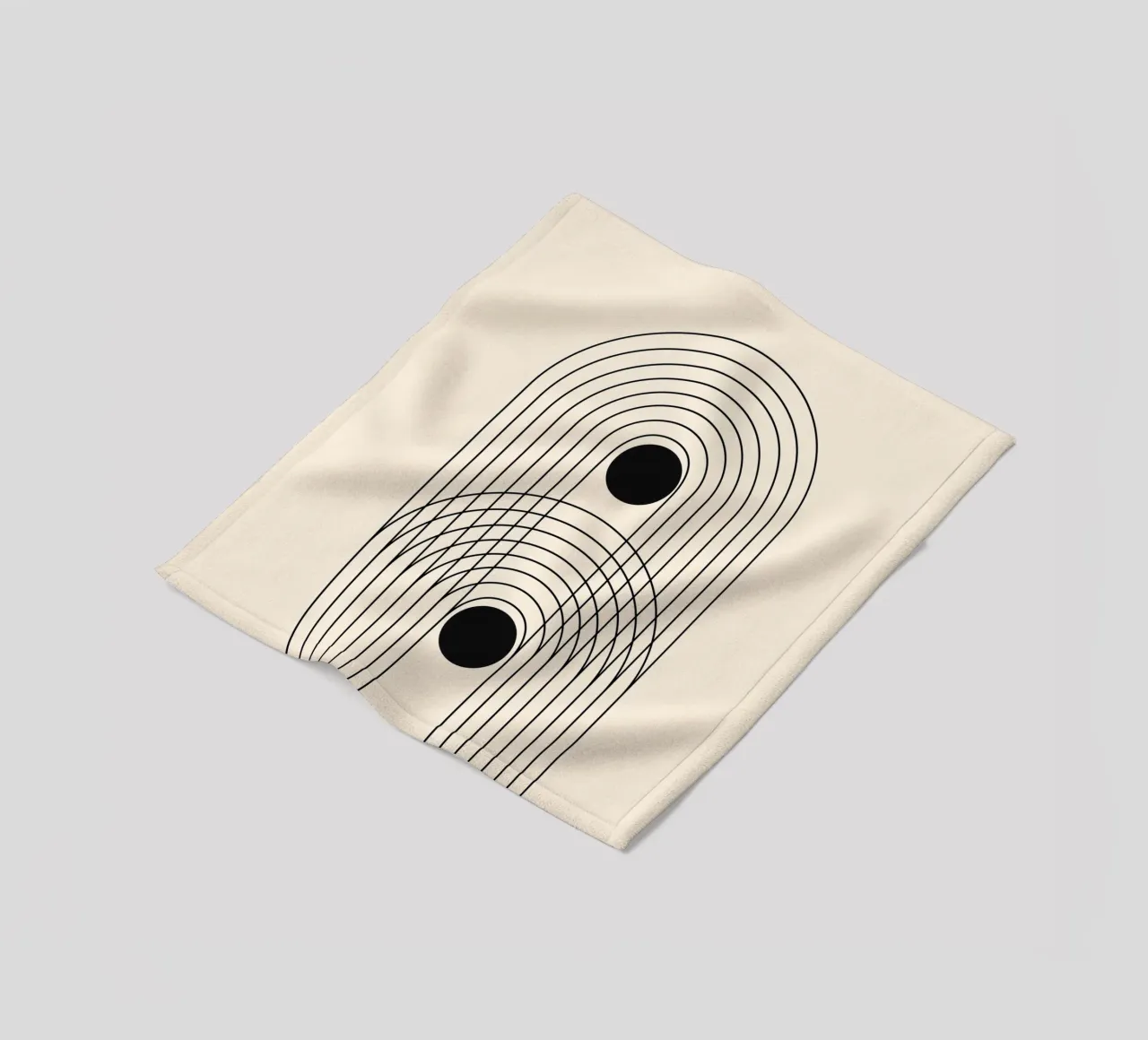 Abstract Boho mid eeuw Patroon 10 fleecedeken van Paigaam Studio