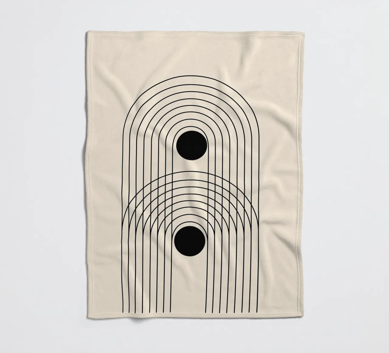 Astratto Boho metà secolo Pattern 10 coperta in pile da Paigaam Studio