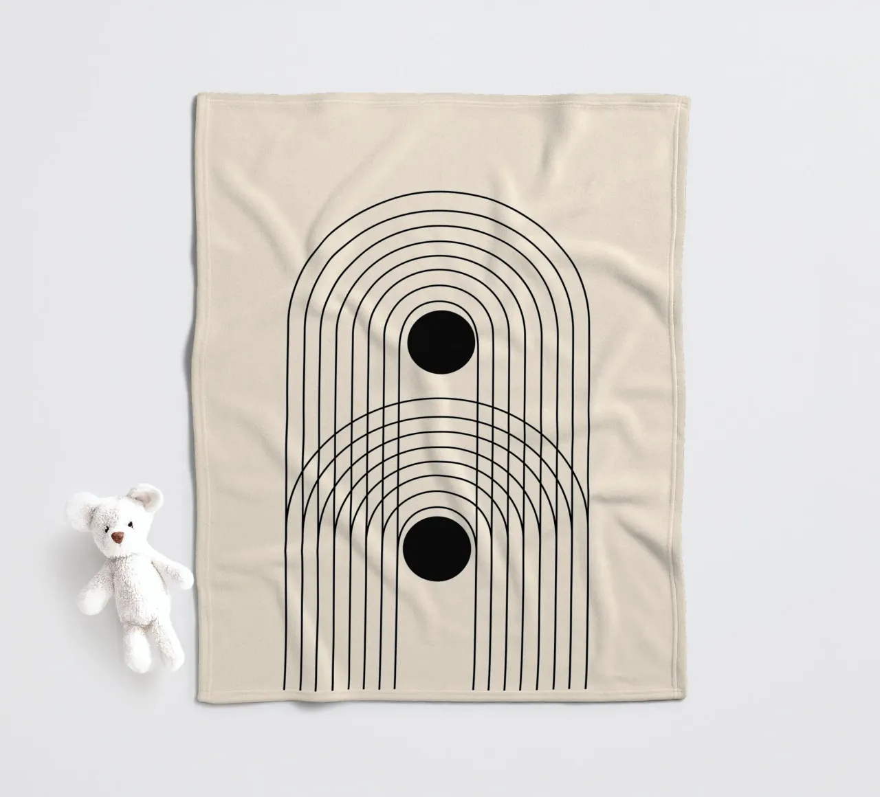 Astratto Boho metà secolo Pattern 10 coperta in pile da Paigaam Studio