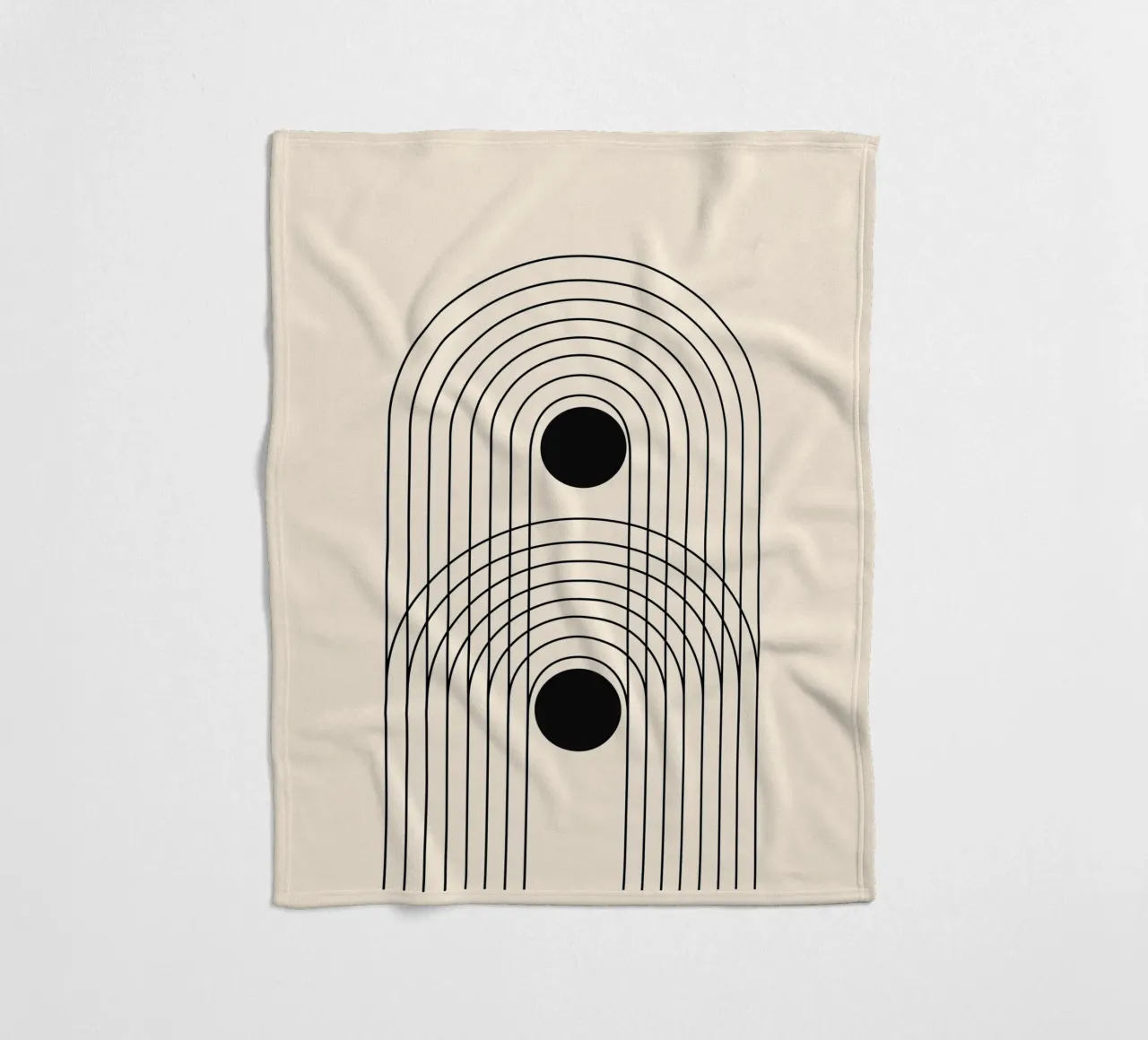 Abstrakt Boho Mitte des Jahrhunderts Muster 10 Fleecedecke von Paigaam Studio
