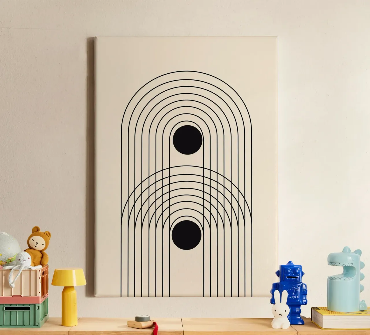 Astratto Boho metà secolo Pattern 10 tela da Paigaam Studio