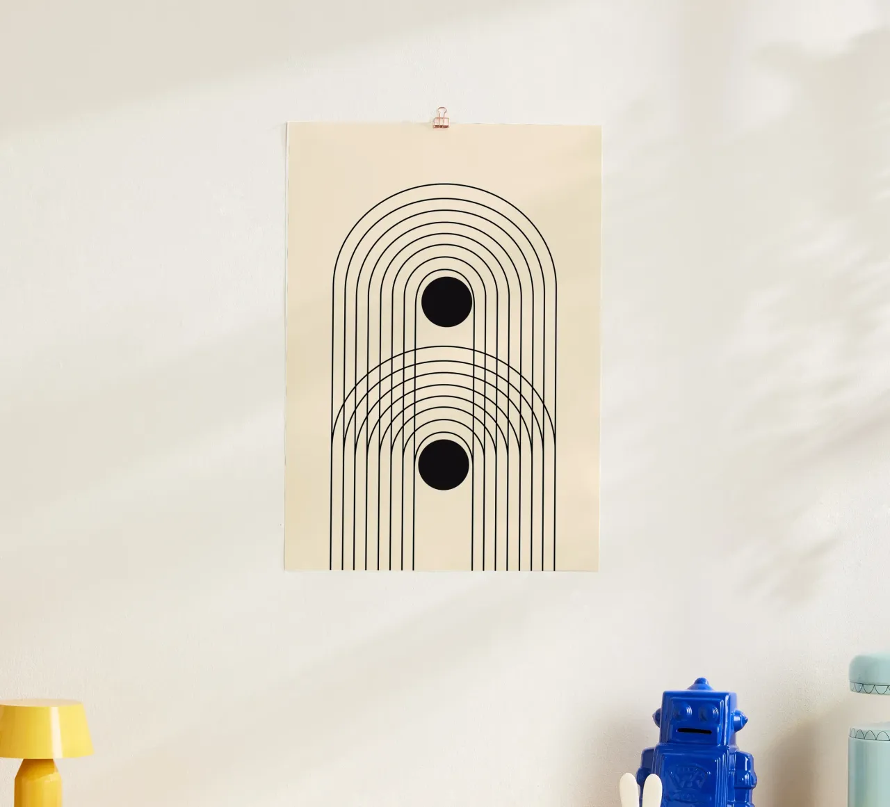 Abstract Boho mid eeuw Patroon 10 hahnemühle van Paigaam Studio