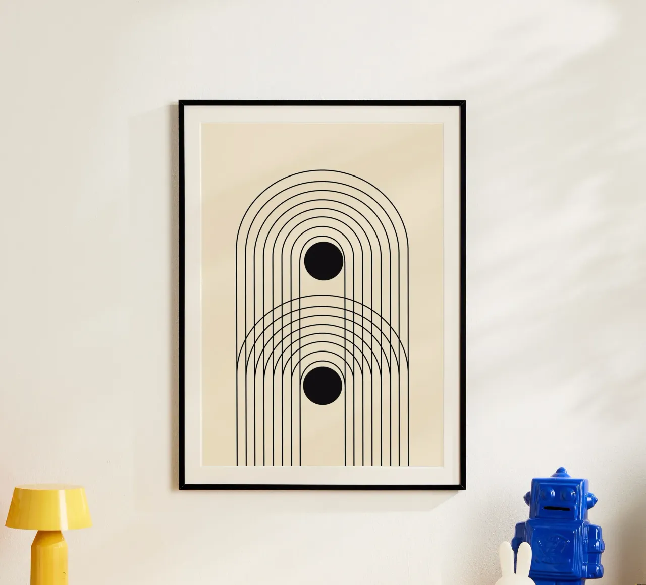 Abstract Boho mid eeuw Patroon 10 hahnemühle van Paigaam Studio