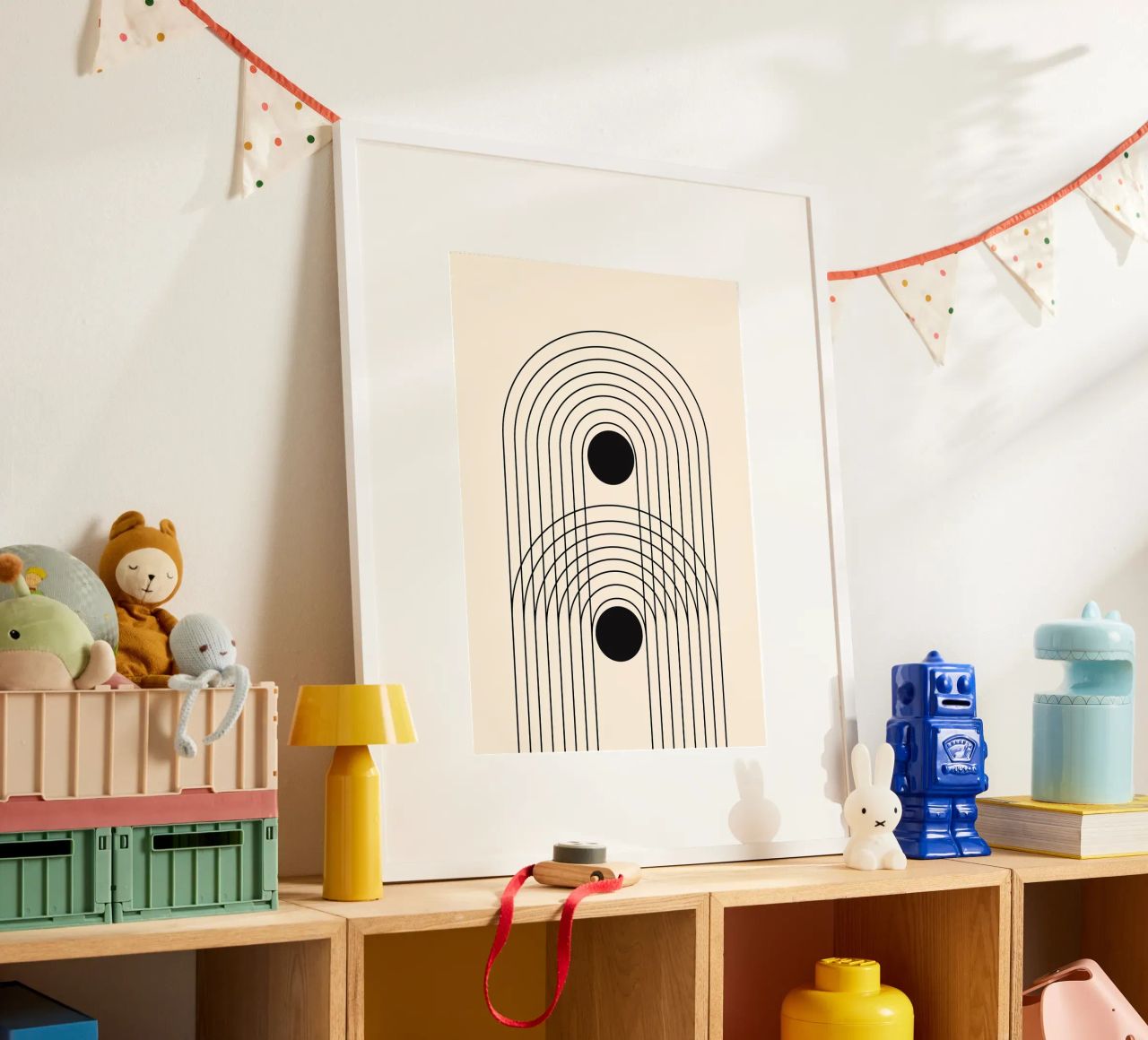 Astratto Boho metà secolo Pattern 10 carta hahnemühle da Paigaam Studio