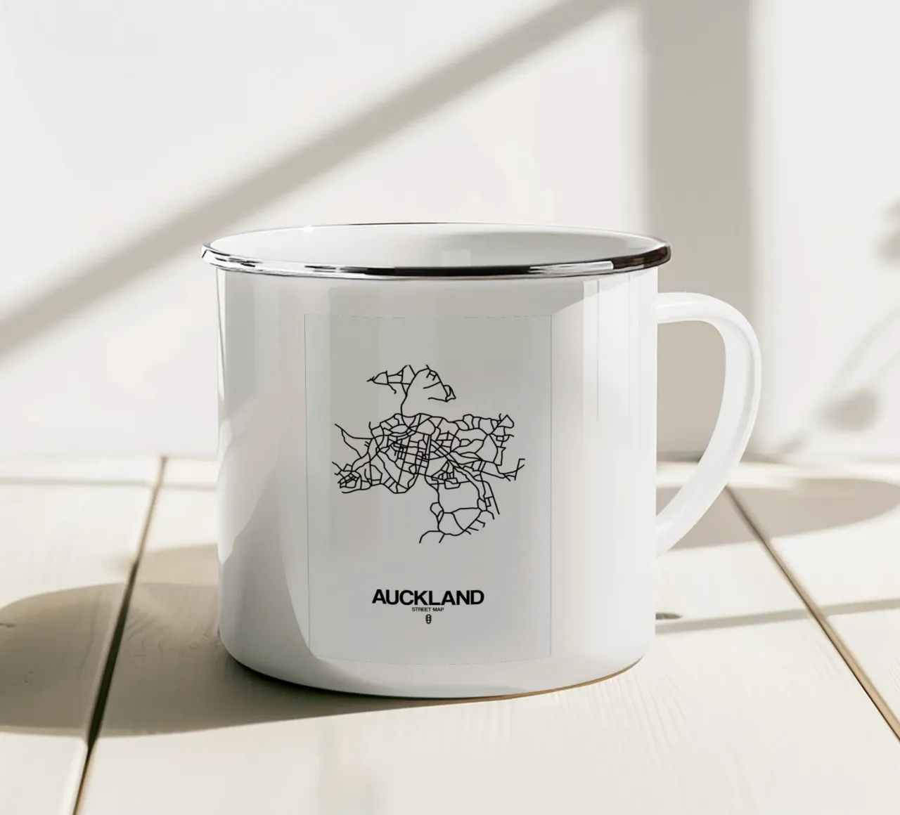 Auckland tazza in smalto da Naxart