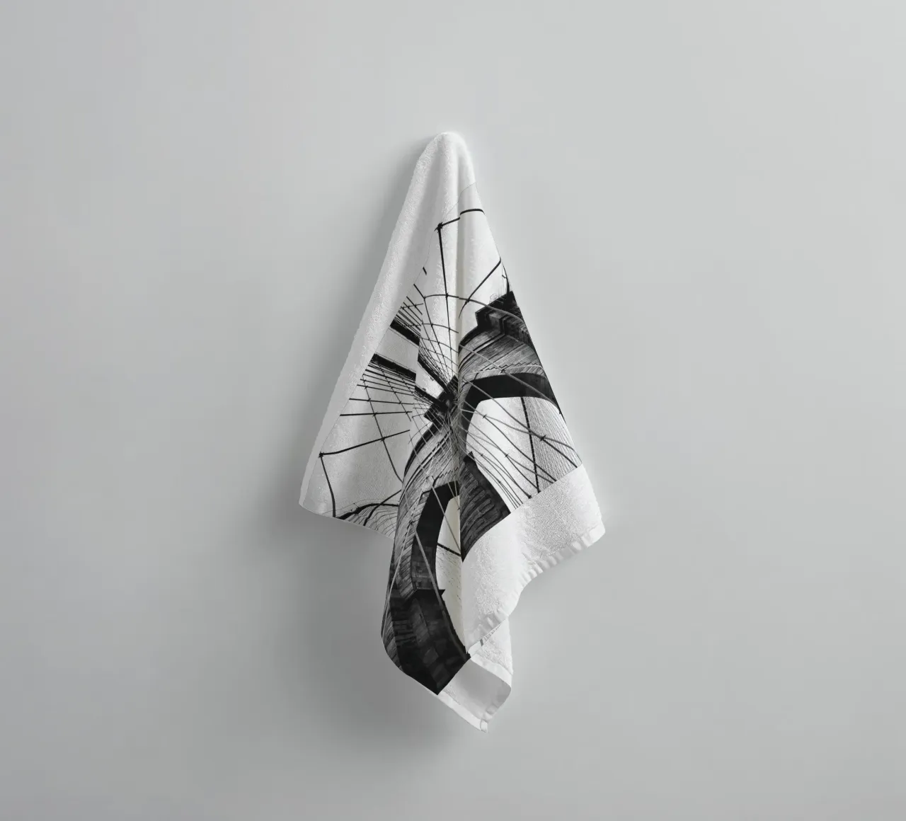 Architecture Art Black and White towel by Whole©