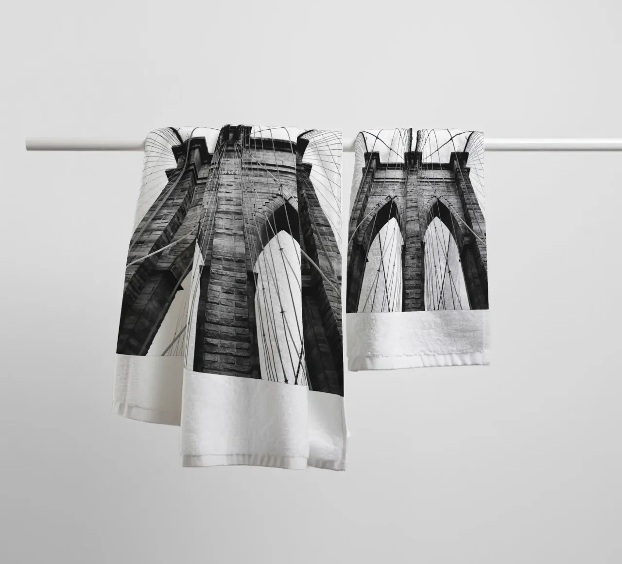 Architecture Art Black and White towel by Whole©