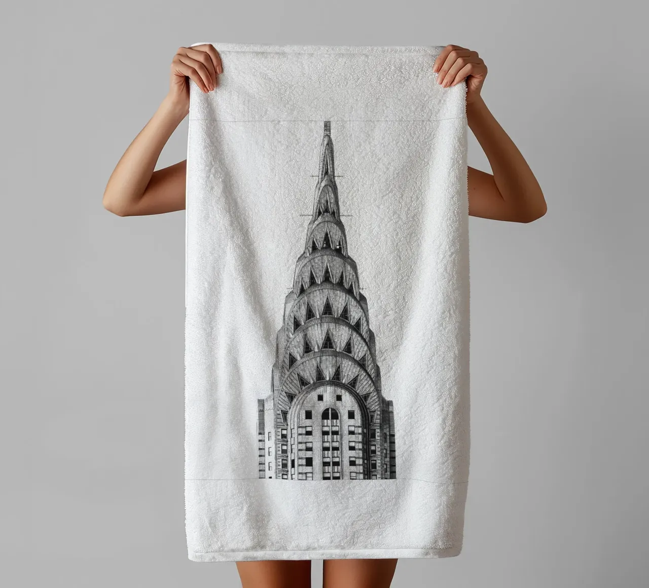 Chef-d'œuvre de l'architecture Art déco serviette de bain de Whole©